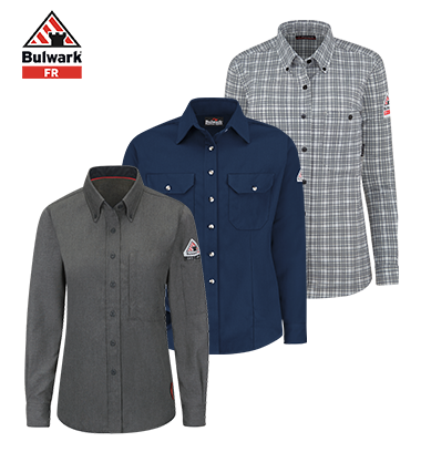 camisa mujer ignifuga Bulwark FR en HIMA