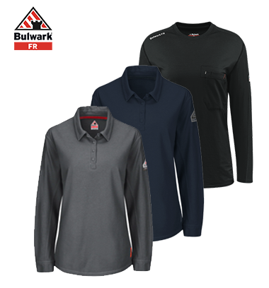 camisa mujer ignifuga Bulwark FR en HIMA