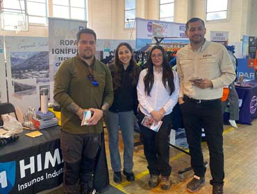 Hima en las ferias tecnologicas con nuestra Ropa ignífuga